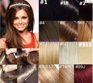 20 26 Remy Human Hair 17Clips 8pcs In Extensions Easily Attached 