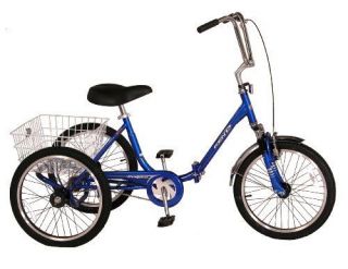   Adult Folding for easy storage comfort & style Tricycle 3 Wheel Bike