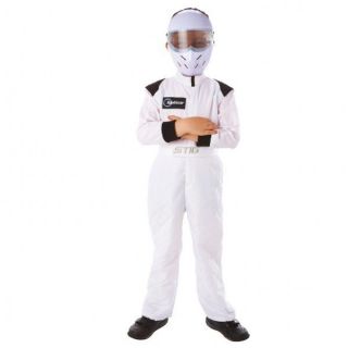   TopGear The Stig Racing Fancy Dress Up Suit Outfit Child Boys Costume