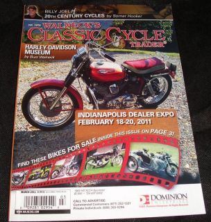 WALNECKS CLASSIC CYCLE TRADER Magazine Harley Davidson Museum March 