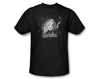 Bewitched Logo Classic Retro TV Show Black T Shirt Tee
