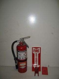 5lb abc amerex fire extinguisher with new certification tag