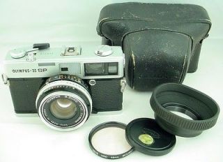 Olympus 35 SP w/42mm f/1.7 Vintage Chrome Rangefinder camera Nice