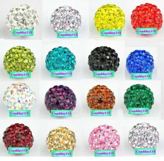 Shamballa Bracelets *30 colours* Premium Clay Crystal Disco Ball Beads 