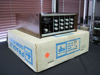VINTAGE DBX 155 FOUR CHANNEL NOISE REDUCTION UNIT, ORIGINAL BOX