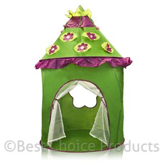   Play Tent Green Chile Canopy Caste Play House Hut Indoor Outdoor New