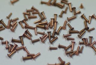 Copper watch dial feet assortment x25 spares/repairs for old 
