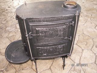 SMALL & SMYSER YORK PA antique wood stove