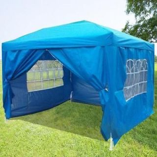   EZ Set Pop Up Party Wedding Tent Canopy Gazebo Light Blue Waterproof