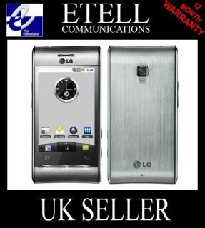 BRAND NEW LG GT540 OPTIMUS 3G & GSM ANDROID GPS SILVER MOBILE PHONE 