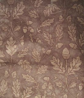 Blonder Home Acorn Brown Oak Suede Fall Leaf Western Cabin Fabric 