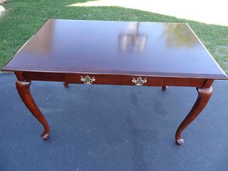 ONE DRAWER MAHAGONY CONSOLE TABLE WITH QUEEN LEGS