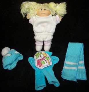 Rare 1984 Coleco Mini 5 Cabbage Patch Kid Doll with 2 Outfits   VGC