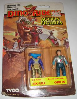  DINO RIDERS ACTION FIGURES (EVIL RULON SIX GILL&ORION​)