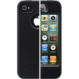  Otterbox Apple Iphone 4/4S Impact Black Silicone Protective Cover Case