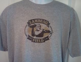 LAMBEAU FIELD Green Bay PACKERS Logo T Shirt XXL