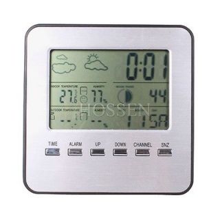   Indoor/Outdoor Thermometers Home/Garden Weather Station Alarm Clock