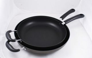 CONCORD 2 PC Eco Healthy Hard Anodized Non Stick Fry Pan Skillet Set 