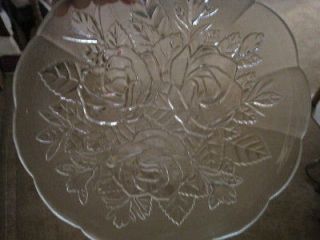 clear glass plates in Pottery & Glass