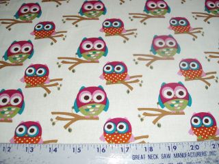 owl fabric in Crafts