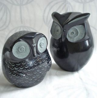 Retro Owl bird ornament Scandinavian vtg style Paperweight /Bookend 