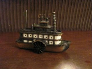   Twain Steam Boat Pencil Sharpener (54A) ~ Metal Pencil Sharpener Boat