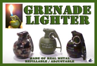 Army or Marine Grenade Lighter with Sound ( Machine Gun Fire 