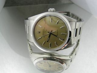 MINT Rolex Stainless Air King Oyster Perpetual Watch with Oyster band