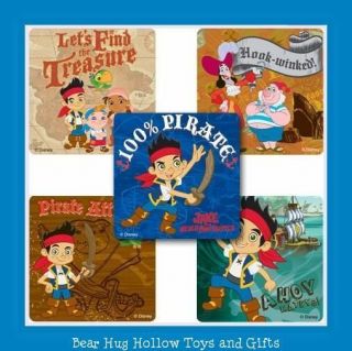 15 Jake and the Neverland Pirates Disney Stickers Party Favors