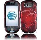 Heart Star Pantech Ease P2020 Faceplate Snap on Phone Cover Hard Shell 