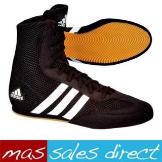 NEW ADIDAS BOXING SHOES BLACK ADULT CASUAL BOOTS UK