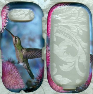 hummingbird Pantech Ease P2020 at&t hard rubberized phone cover case