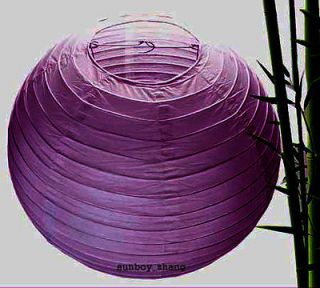 Chinese Paper Lanterns lamp shade WEDDING XMAS DECORATIONS 8 Purple