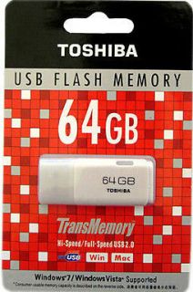 Toshiba 64 GB USB 2.0 Flash Drive TransMemory, Memory Stick, Thumb 
