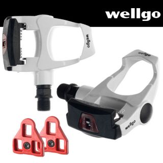 Wellgo Road Bike Pedals Look ARC Compatible with Cleats White