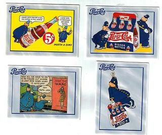 Vintage Soda Auction 1940 50s Pepsi Cola Display Signs made into 4 