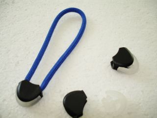 10 100pcs Zip Clip Buckle Zipper Pulls Cord Rope End Lock Black 