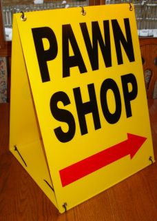 PAWN SHOP w/ARROW Sandwich Board Sign 2 sided Kit NEW