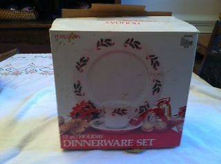   Alco Industries Porcelain Holiday Dinnerware Set Service for 4, in Box
