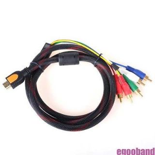   to 5RCA 5 RCA Audio Video AV component Adapter Cable Gold Plated 5Ft