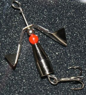   Red Bead Inline Spinner Bait trout lure baits lures tackle gear