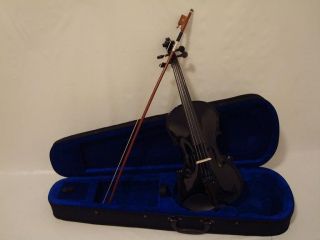 Black Violin, 4/4 Full Size Violin Set, Brand New
