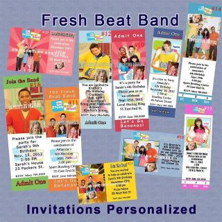   Band Birthday Invitations 20 ea w/Envelopes Personalized Custom Made