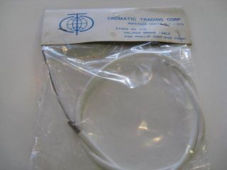 Phillips Bicycle Bike High Rise Front Caliper Brake Cable NIB White 