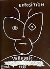 Pablo Picasso Lithograph Exposition Vallauris 1955  Genuine Art 