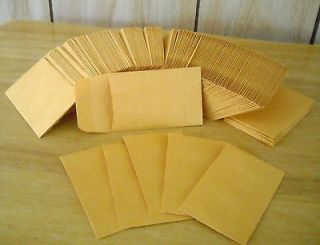 NEW CRAFT COIN ENVELOPES SZ.2 1/4 X 3 1/2 SMALL 100 pc.