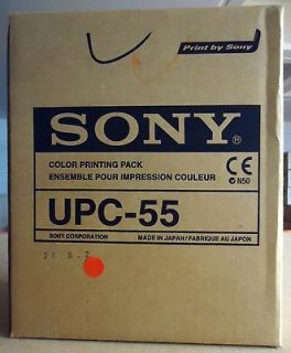   SONY UPC 55 COLOR PRINTING PACKS INCLUDING PAPER & INK RIBBONS NEW