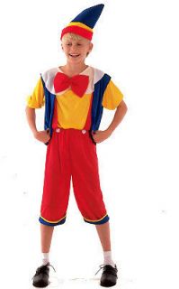 Pinocchio Childrens fancy Dress Costume age 8 9 Years