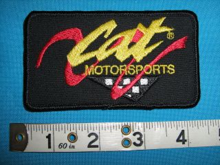 RARE CAT CATERPILLAR MOTORSPORTS RACING NASCAR SCCA NHRA Patch badge