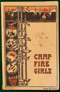 VINTAGE 1935 THE BOOK OF THE CAMP FIRE GIRLS   NICE NOT SCOUT